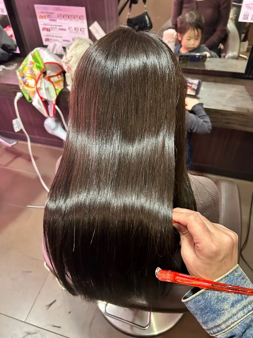 ロング ヘアカラー トリートメント 【髪質改善カラー】 瀧田嵐士🇰🇷のヘアスタイル