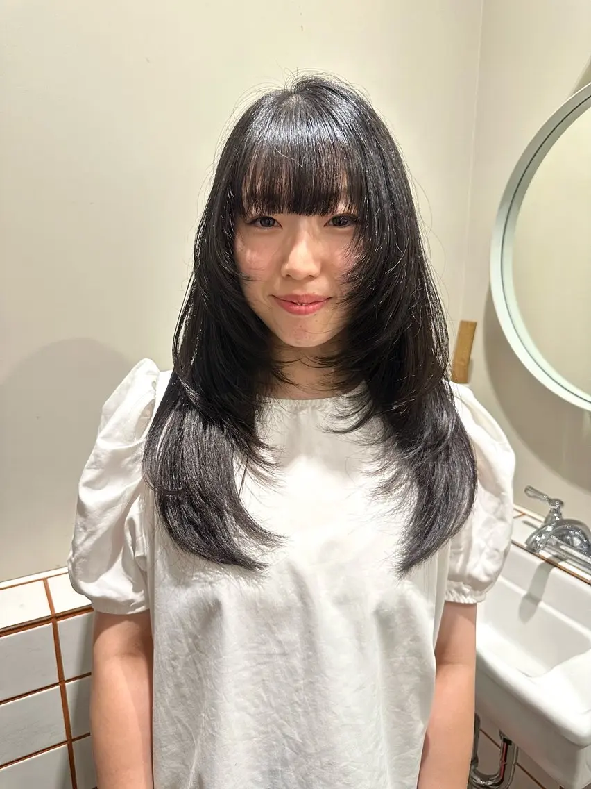 ロング ハイレイヤー レイヤーカット ロング 三軒茶屋 maoのヘアスタイル