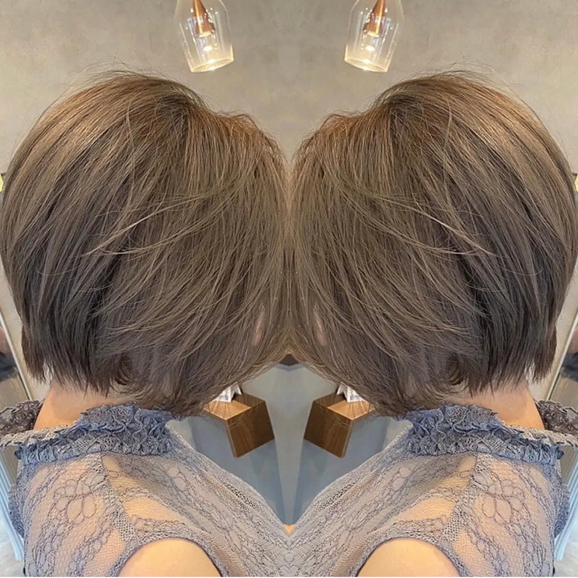 ショート カラー 透明感カラー ダブルカラー ショートヘア ヘアカラー トリートメント RIENSリエンス ✂️木村康二✂️のヘアスタイル