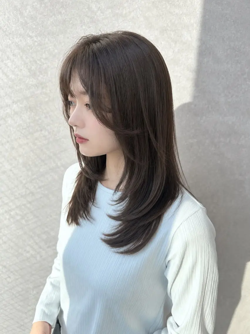 セミロング カット トリートメント 【𝐀𝐬𝐡大森】 石崎竜祐のヘアスタイル