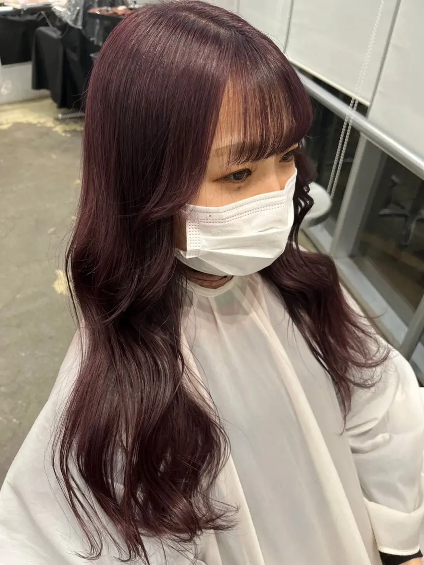 ロング カラー 🎀モテ暖色× エクステ🎀あかりのヘアスタイル