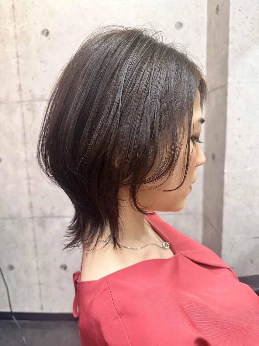 ショート ボブ ウルフカット ウルフ美容師🏆 MIZUKIのヘアスタイル