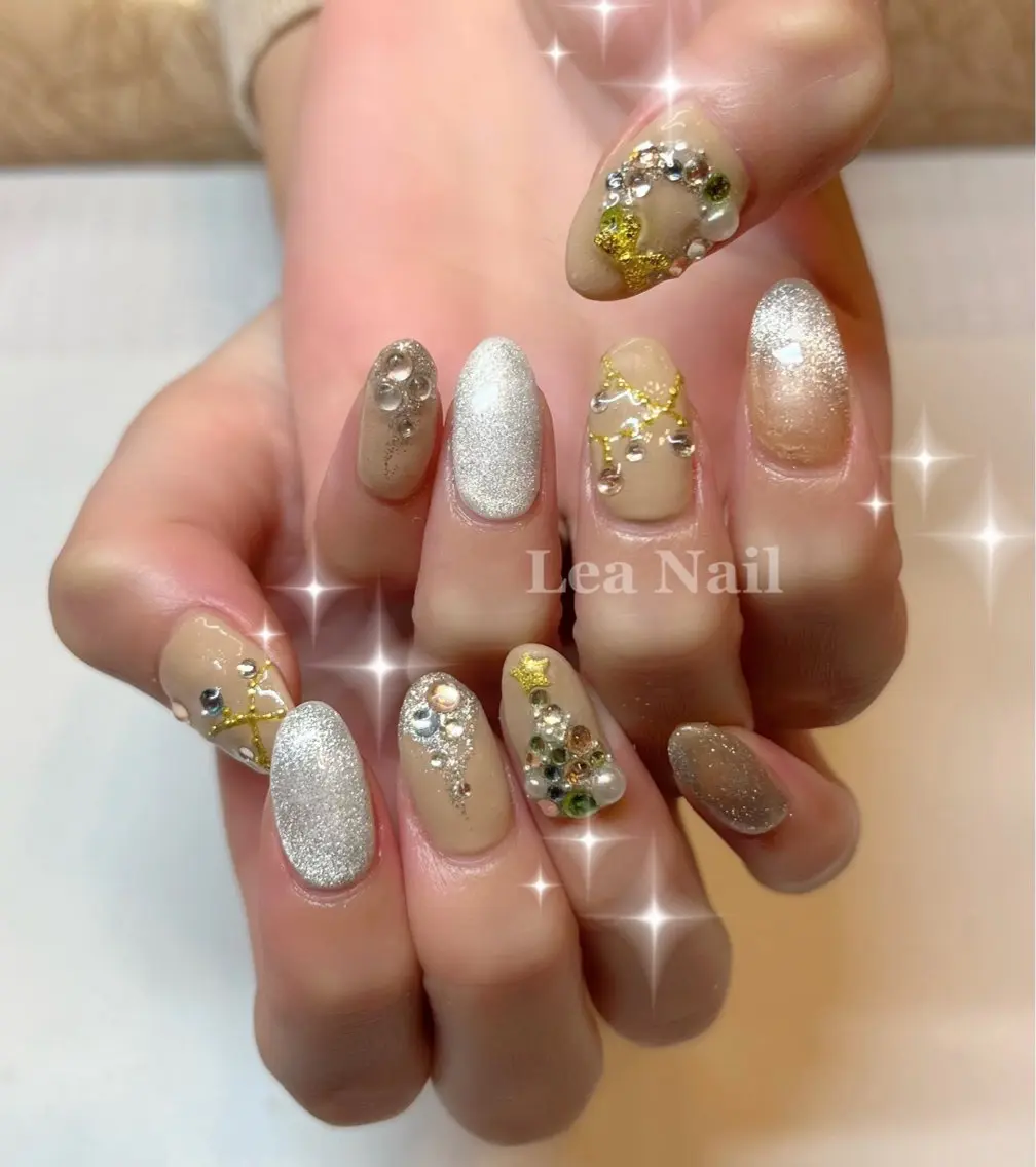ネイル 冬ネイル クリスマス Lea Nailのネイルデザイン