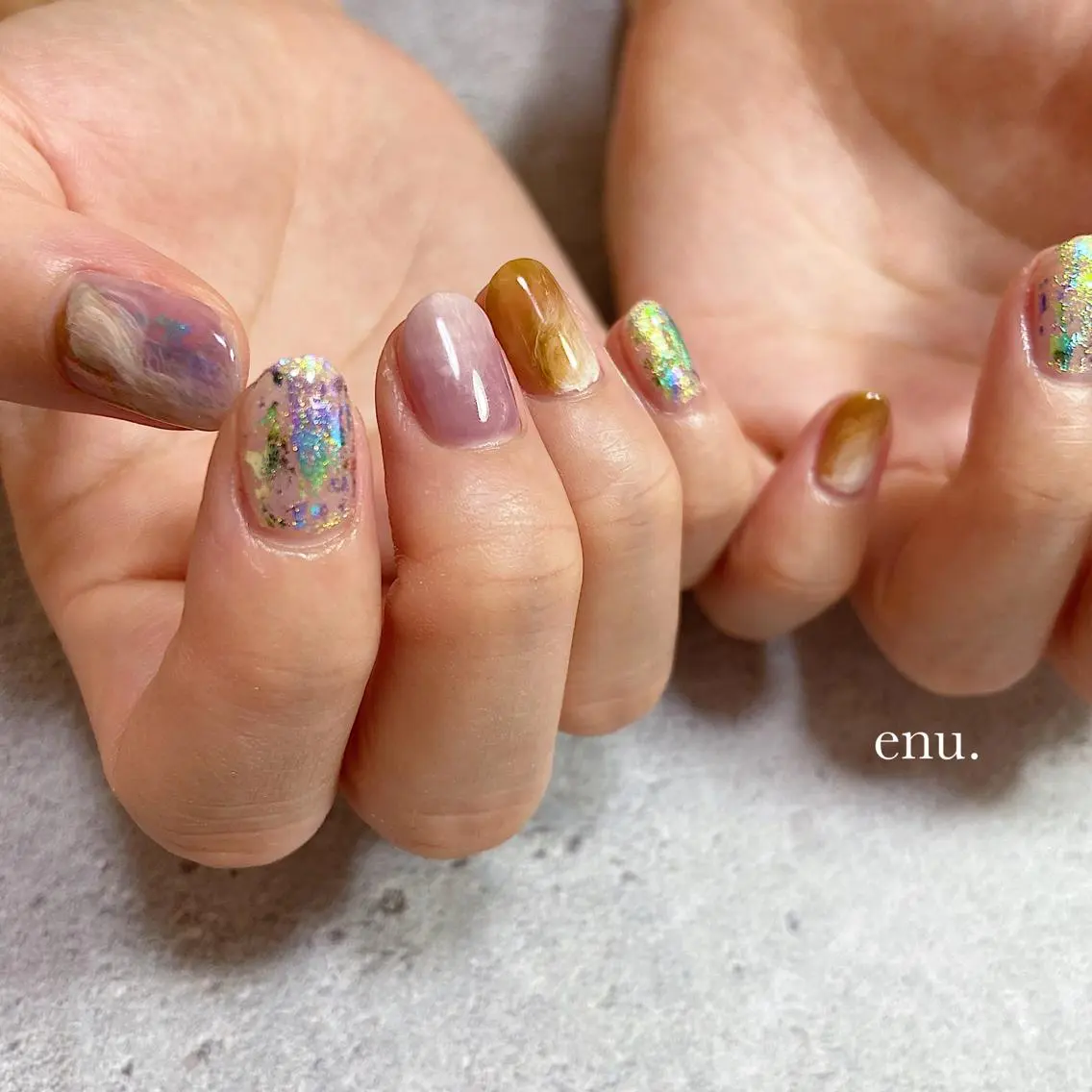 ネイル ハンドネイル enu. nanakoのネイルデザイン