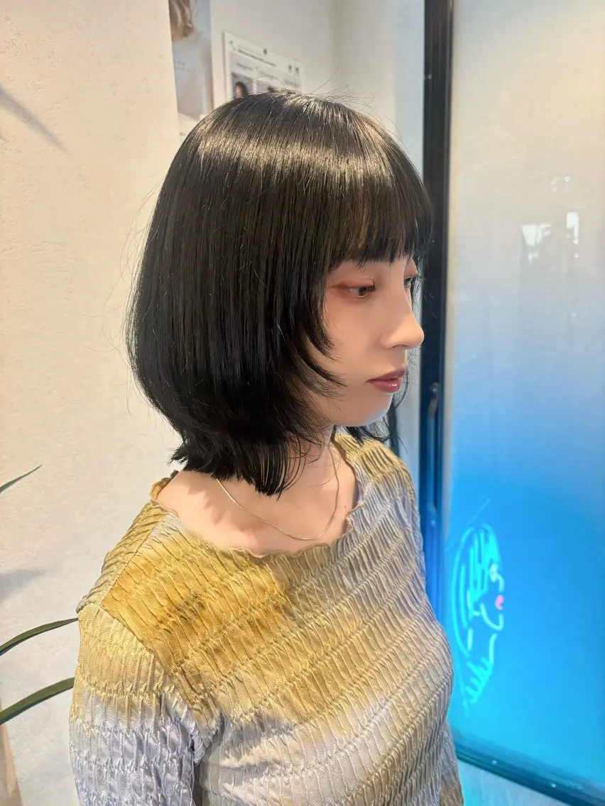 カラー カット ヘアカラー トリートメント KURUMI /艶カラー/レイヤーのヘアスタイル