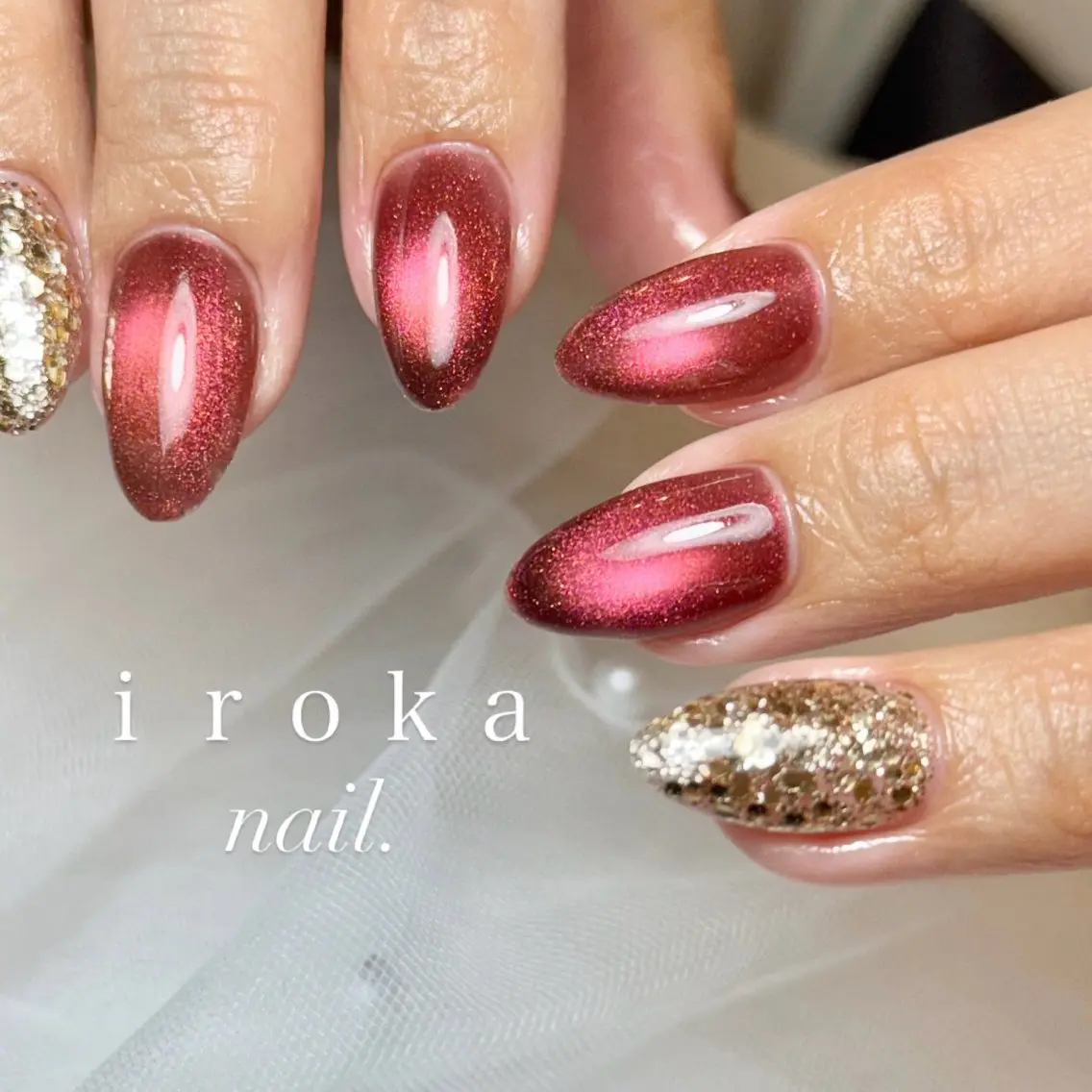 ネイル マグネットネイル ｉｒｏｋａ　nail .yukaのネイルデザイン