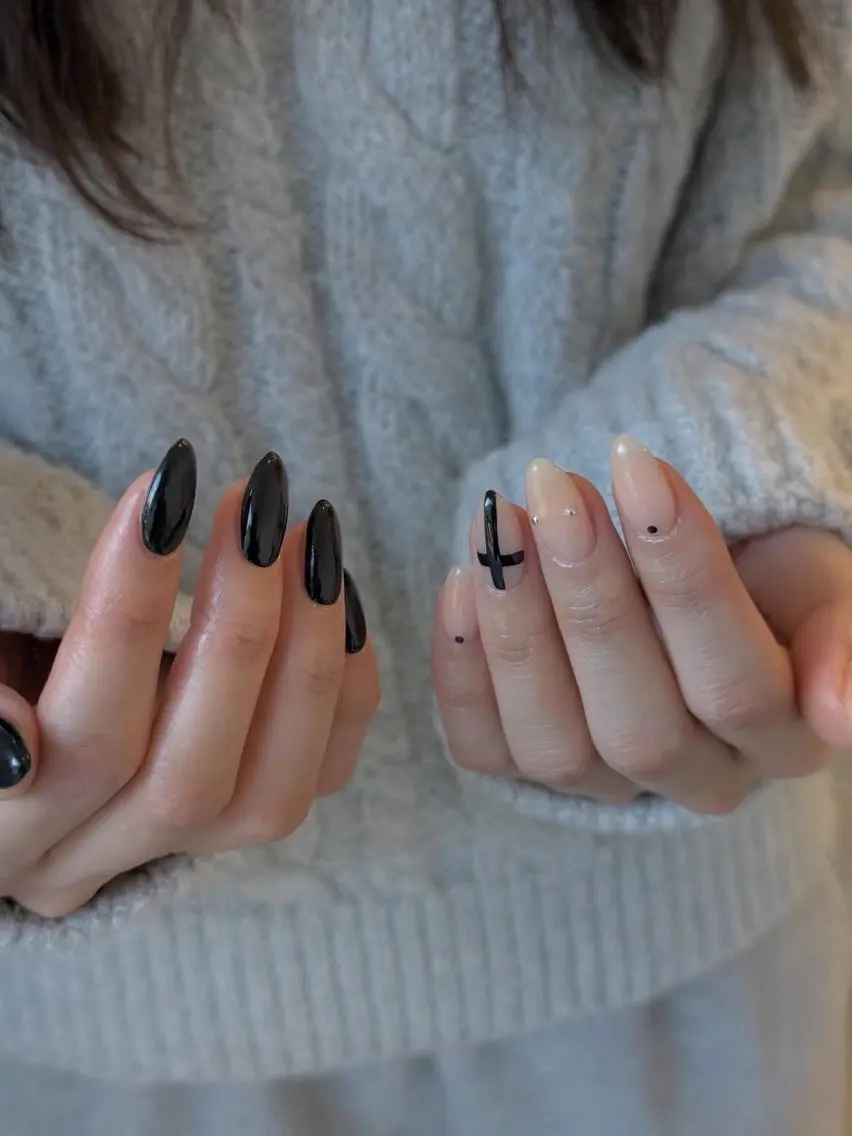 ネイル グラデーション ラメ(グリッター) マグネットネイル ミラーネイル ニュアンスネイル ハンドネイル Lumi de nailsのネイルデザイン