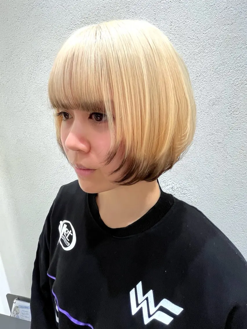 ショート カラー ヘアアレンジ 銀座/似合わせカット /髪質改善/油谷樹️のヘアスタイル