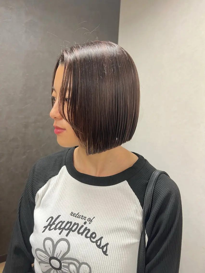 ショート カット トリートメント ボブ／ストレート🎀 harukaのヘアスタイル