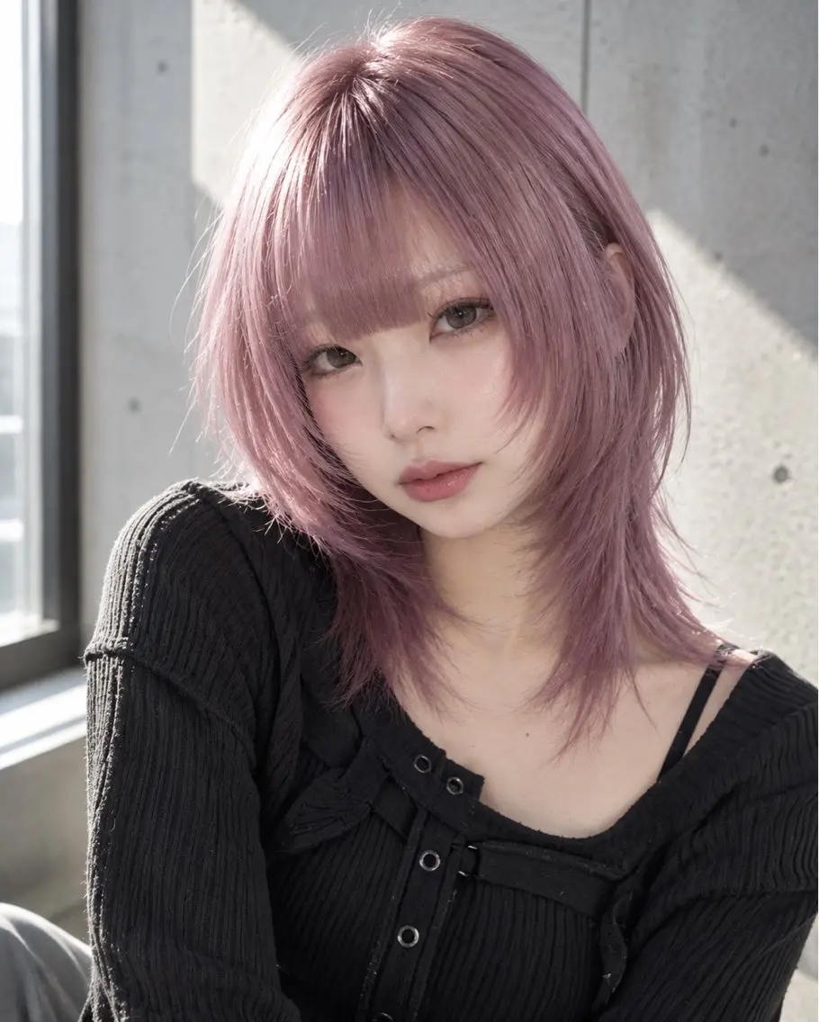ミディアム カラー ヘアカラー トリートメント ブリーチリタッチ|ハ イトーン|NAGIのヘアスタイル