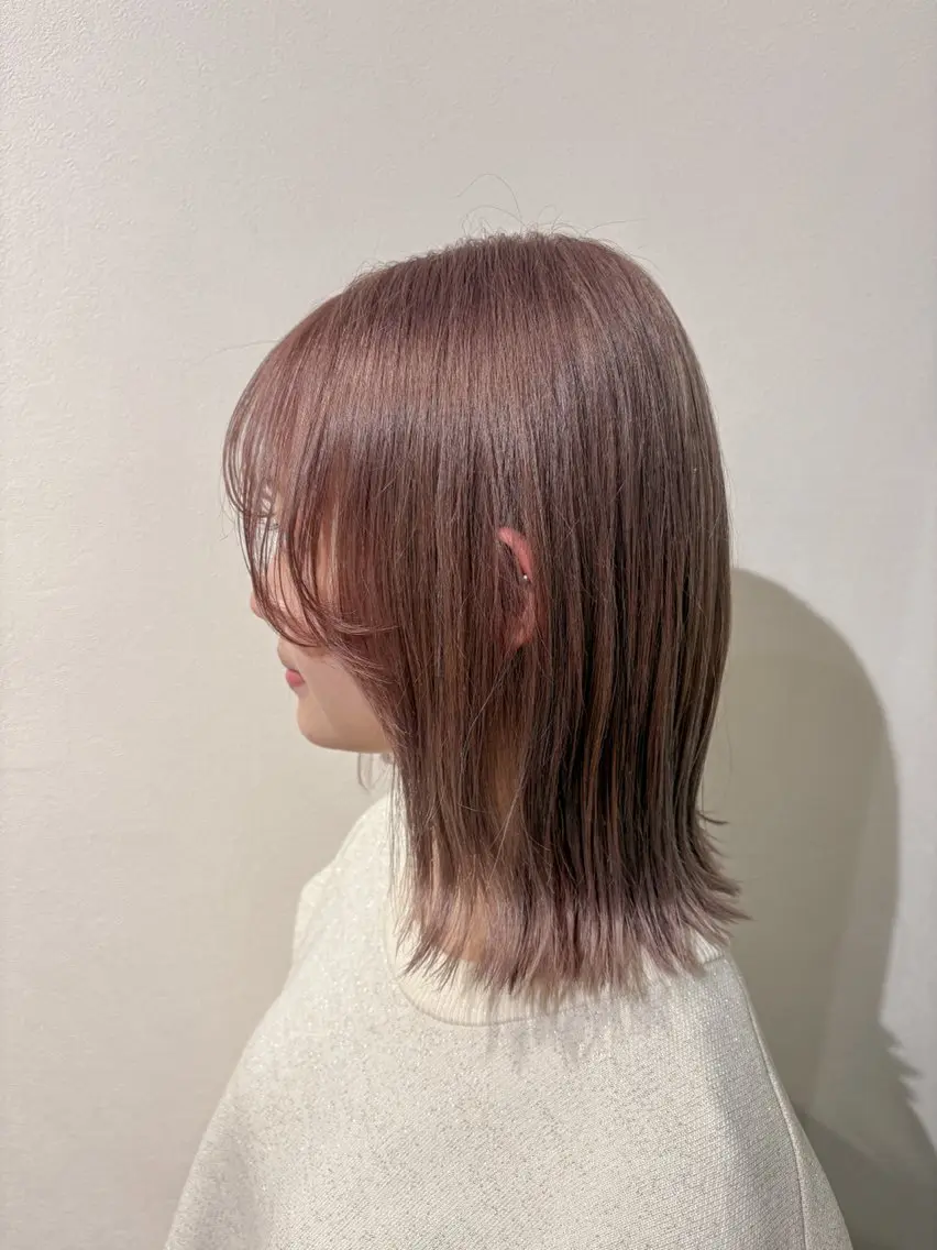 ミディアム ヘアカラー トリートメント cut/nail ▫️イチカ🌻のネイルデザイン