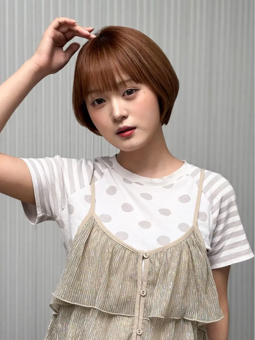 ショート ヘアカラー トリートメント ヘッドスパ🫧カラー たけとら🐯のヘアスタイル