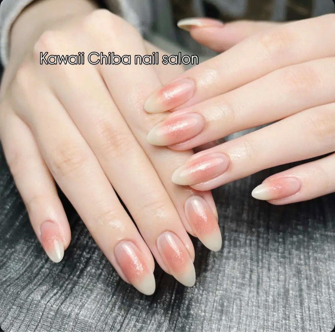 ネイル チークネイル 桜ネイル 長さ出し フラワーネイル フレンチネイル Kawaii Chiba nailのネイルデザイン