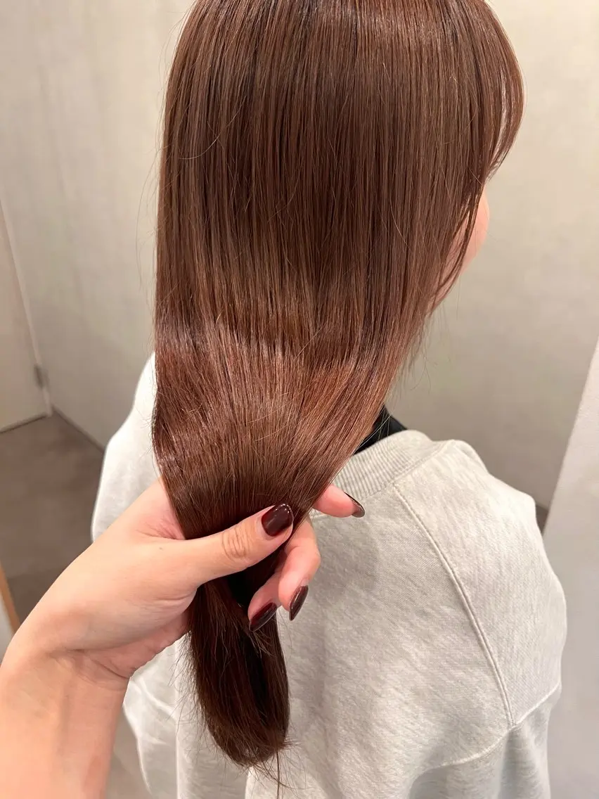 ロング カラー 縮毛矯正/髪質改善 riwaのヘアスタイル
