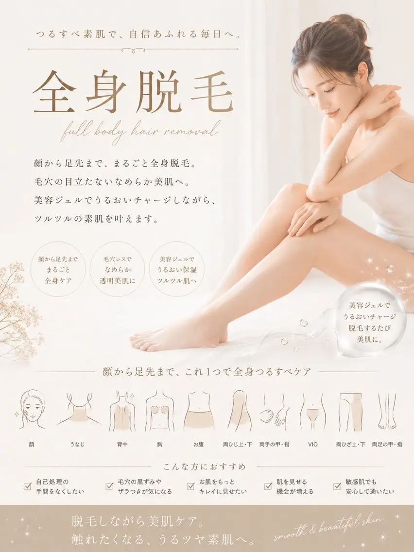 全身脱毛の写真