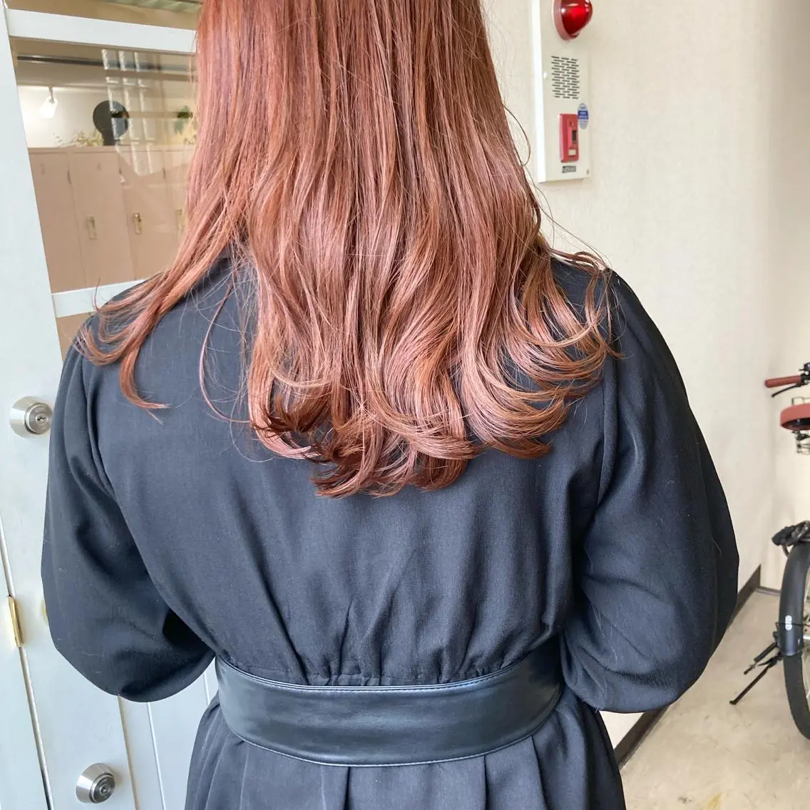 ロング カラー オレンジ ピンクカラー トリートメント ヘアカラー 小木曽智美 /ボブ/ショートのヘアスタイル