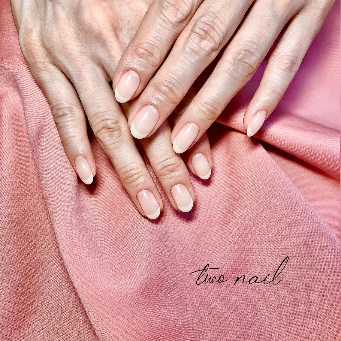 ネイル アートネイル フットネイル ハート ニュアンスネイル ホワイト two nailのネイルデザイン