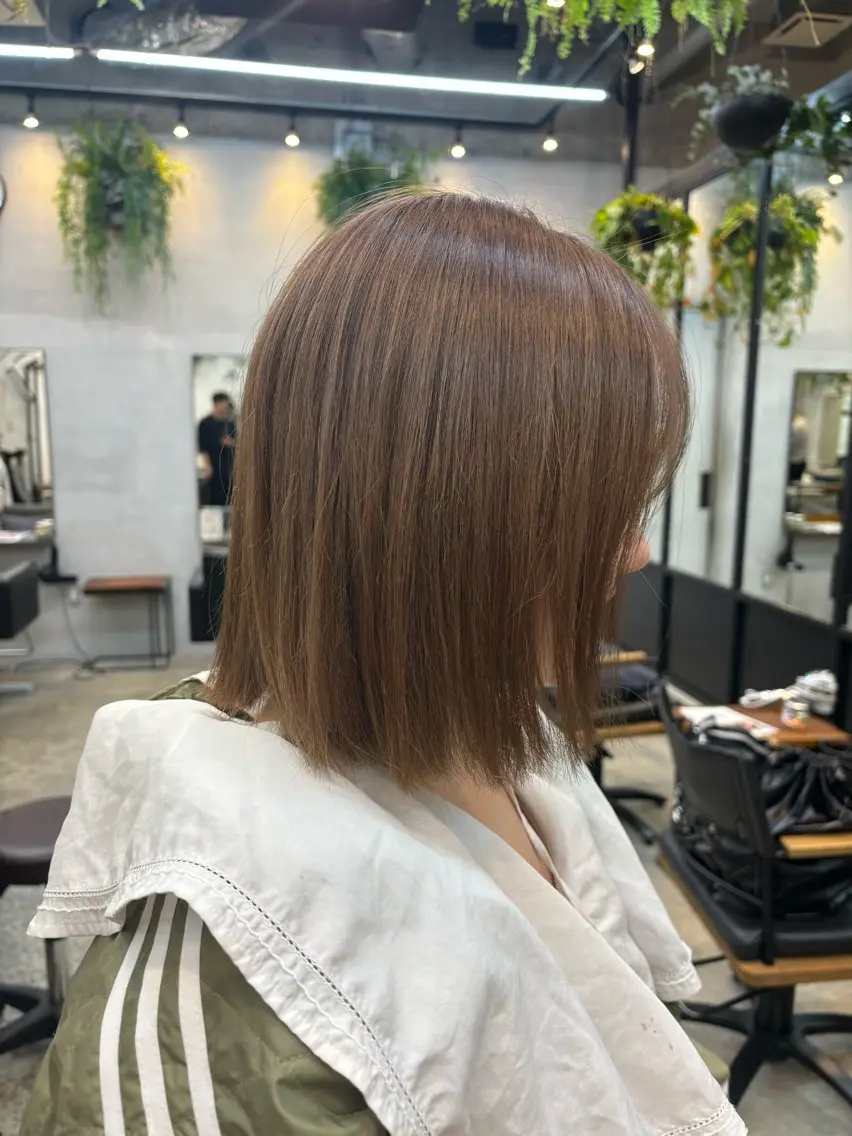 ミディアム カラー 透明感カラー 清野　花音/ メンズのヘアスタイル