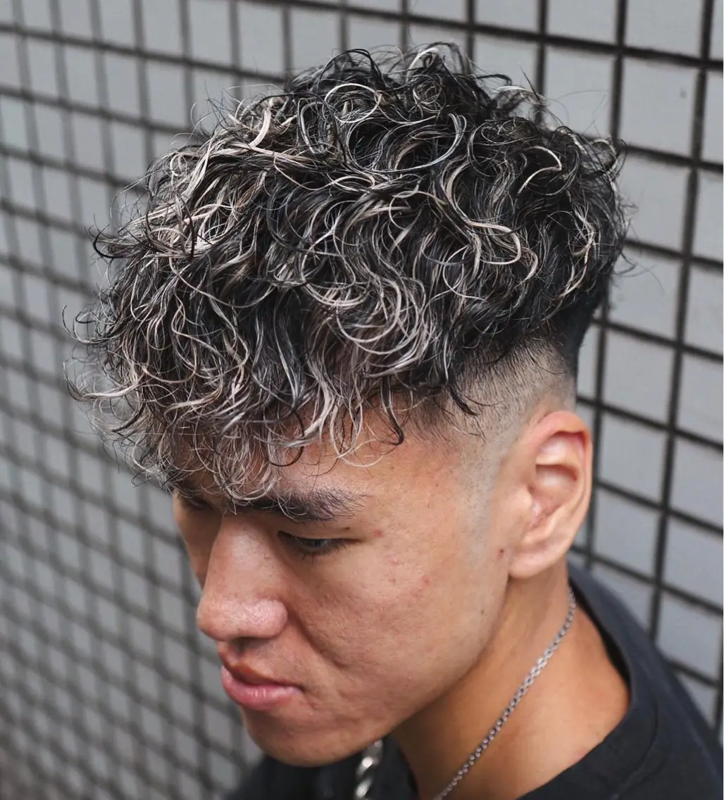 ショート カラー パーマ メンズ 💈men's💈 satoru中目黒のヘアスタイル