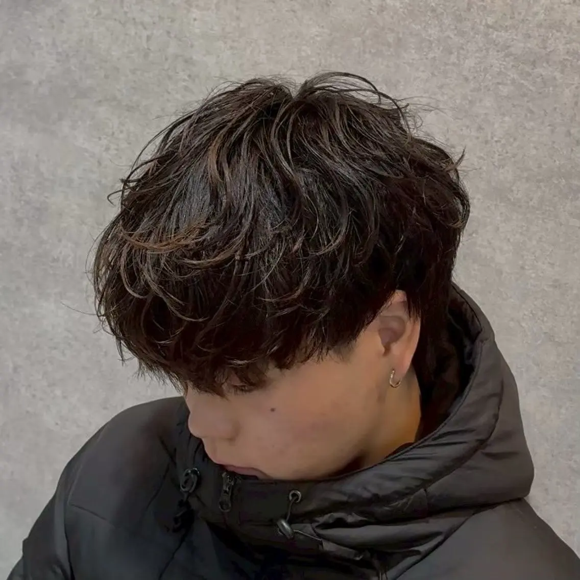 ショート カラー パーマ ヘアアレンジ メンズ メンズパーマ 小顔カット ニュアンスパーマ メンズ特化/カラー /せなのヘアスタイル