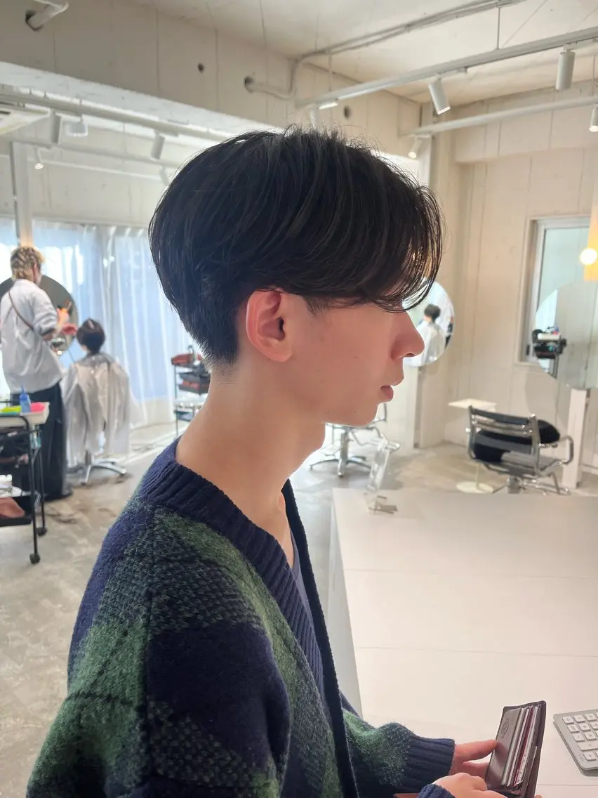 メンズ センターパート 川口 祐弥のヘアスタイル
