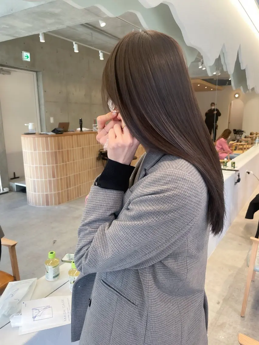 カット+【酸性ストレート】or【縮毛矯正】+3stepトリートメントの写真