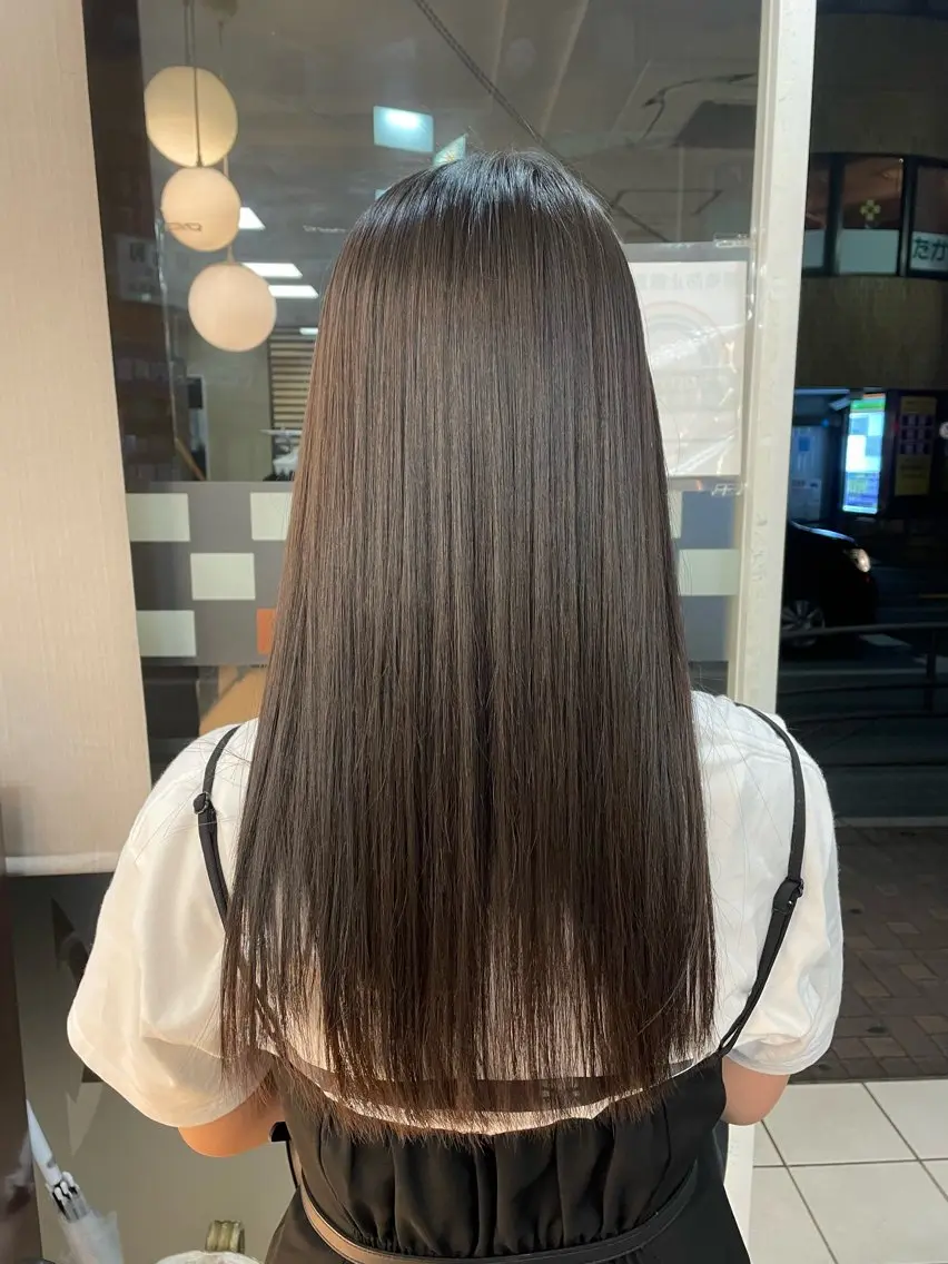 【湿気に負けない💦】カット✂️✨＋髪質改善ストレート(シャンプー込み)の写真
