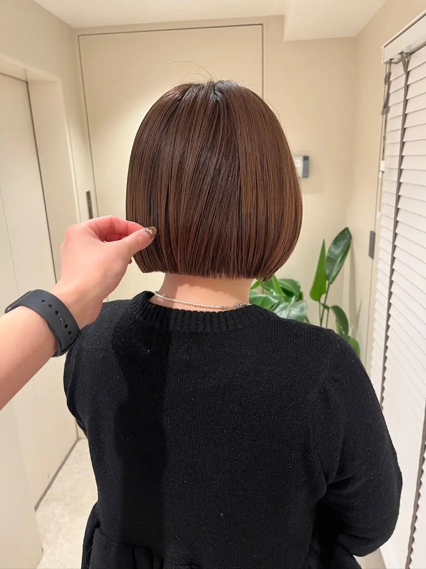ショート カット ヘアカラー トリートメント Bonheur銀座 /runaのヘアスタイル