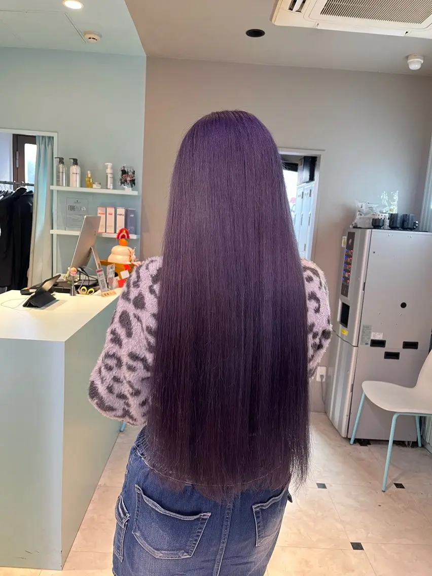 ロング カラー ヘアカラー トリートメント ブリーチカラー 🩵MIZUKIのヘアスタイル