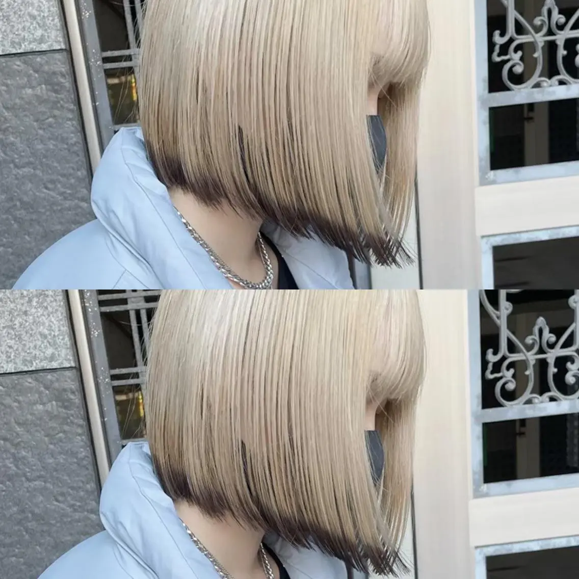 セミロング カラー MOMO艶髪 🩵モテカラーのヘアスタイル