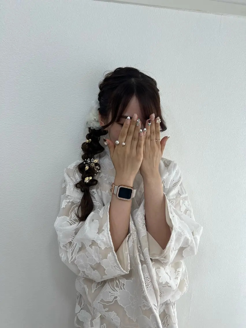 ロング ヘアアレンジ 大羅 海比のヘアスタイル