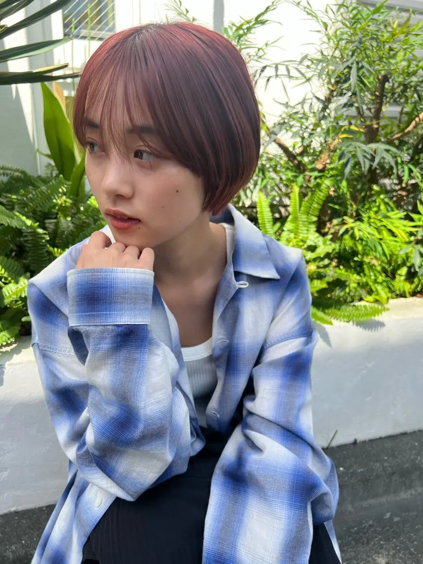 ショート ショートヘア カット トリートメント 透明感カラー🌿ボブ ✨飛田　ケイのヘアスタイル
