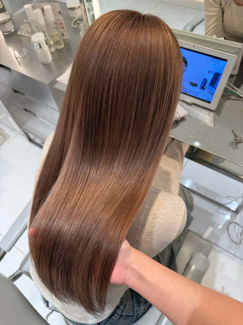 カラー ベージュカラー ヘアカラー AIKA🤍 カットモデル募集🫧のヘアスタイル