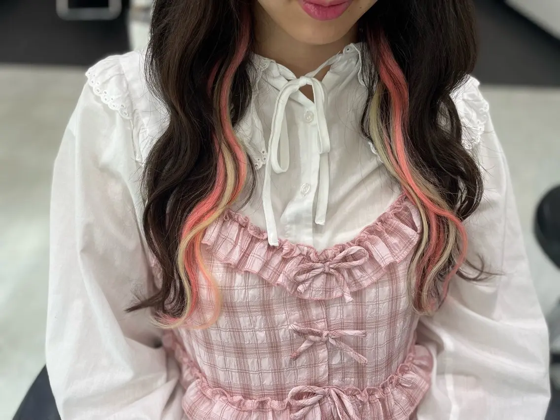 ロング プルエクステ エクステ 吉田 麻倫のヘアスタイル