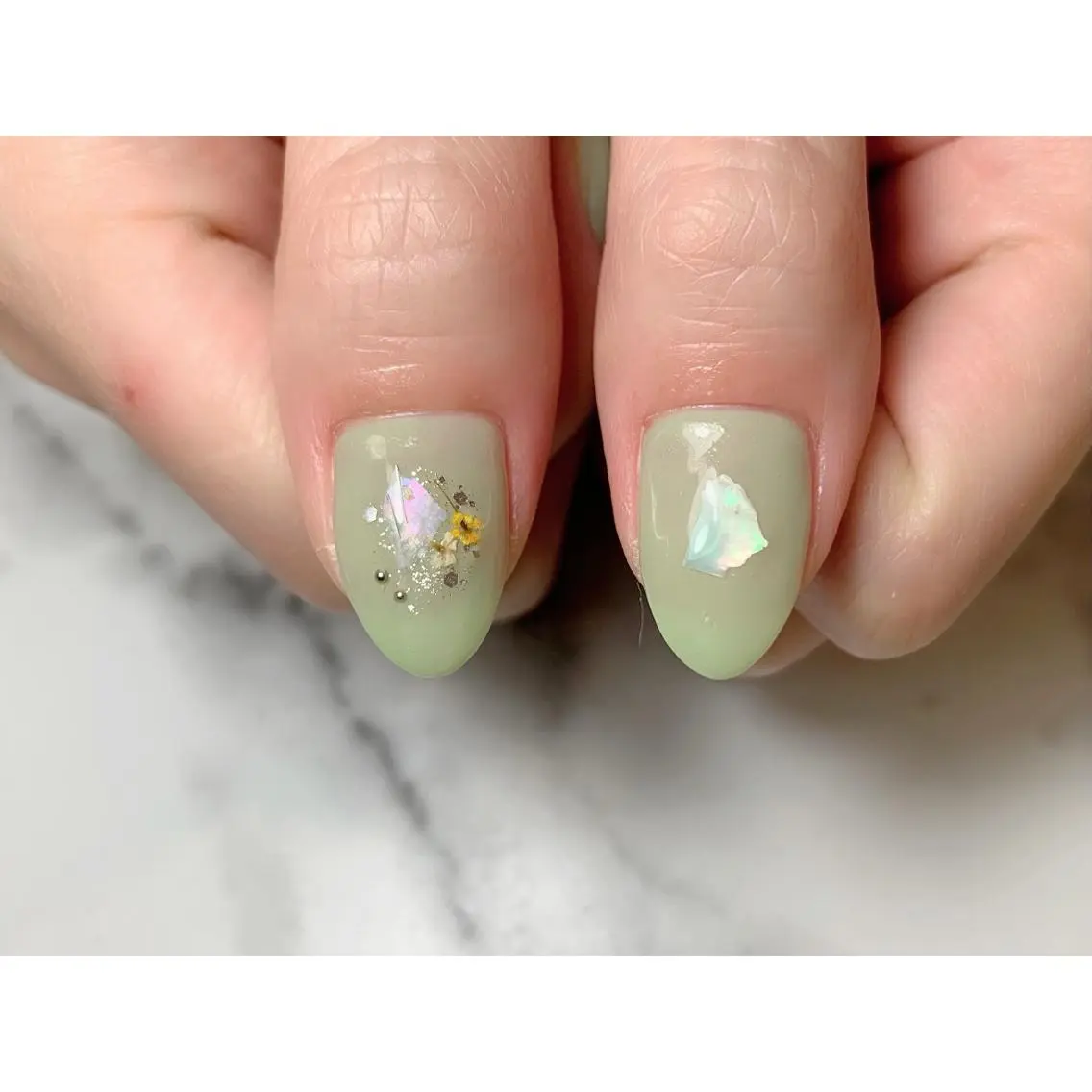 ネイル ピスタチオネイル nailsalon maluriのネイルデザイン