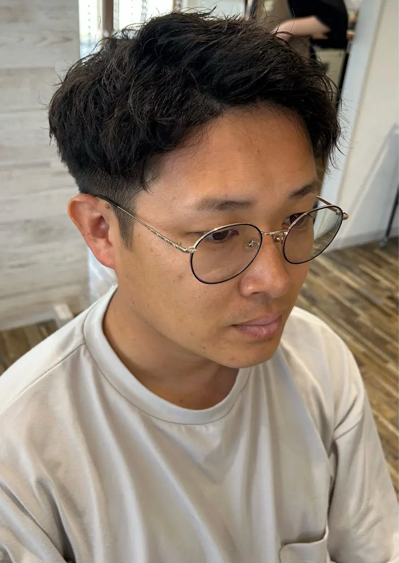 ショート メンズ メンズパーマ 高木 瑶子のヘアスタイル
