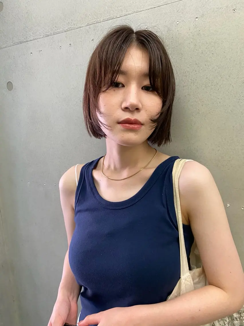 ミディアム カラー カット ヘアカラー トリートメント 砂原 ひよりのヘアスタイル