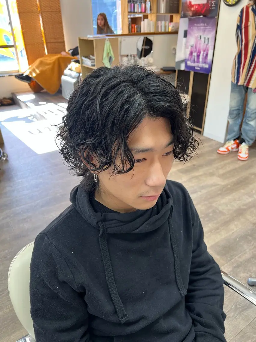 【メンズ限定】カット+パーマ+頭皮ケアの写真