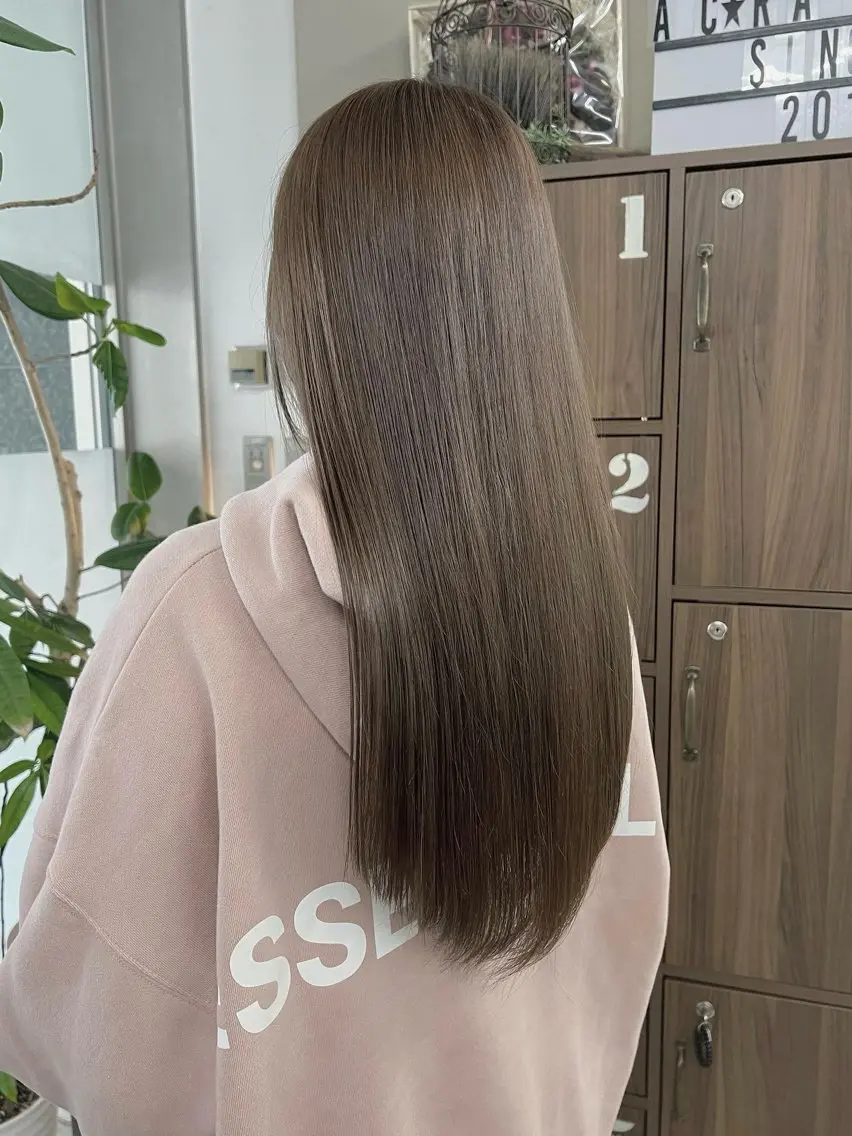 ロング カラー ブラウンカラー 透明感カラー 艶髪カラー✨似合わせ No.1🥇渡辺康貴のヘアスタイル