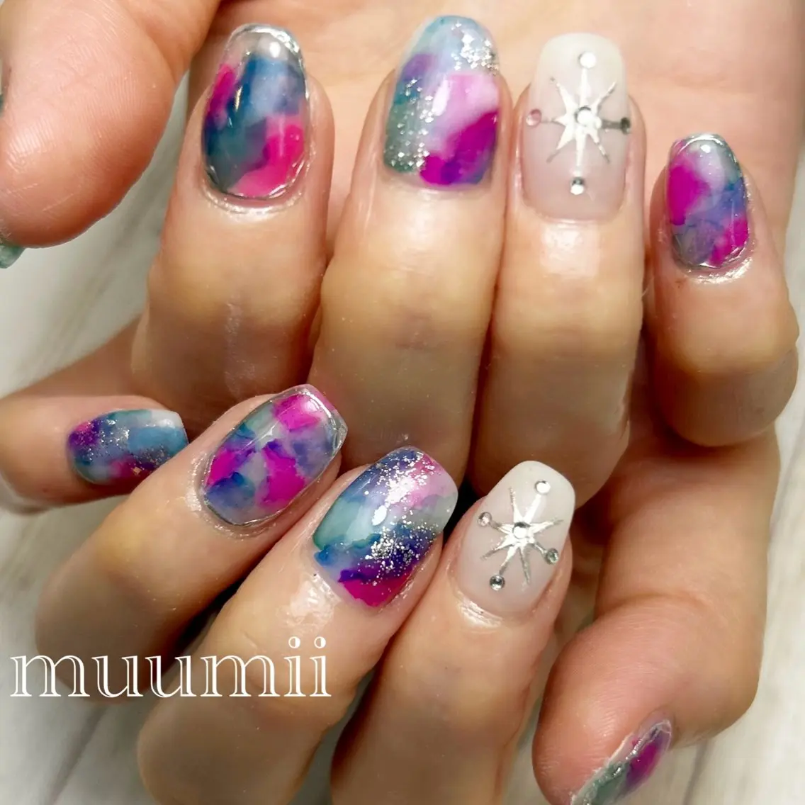 ネイル 東十条muumii ネイルまつ毛のネイルデザイン