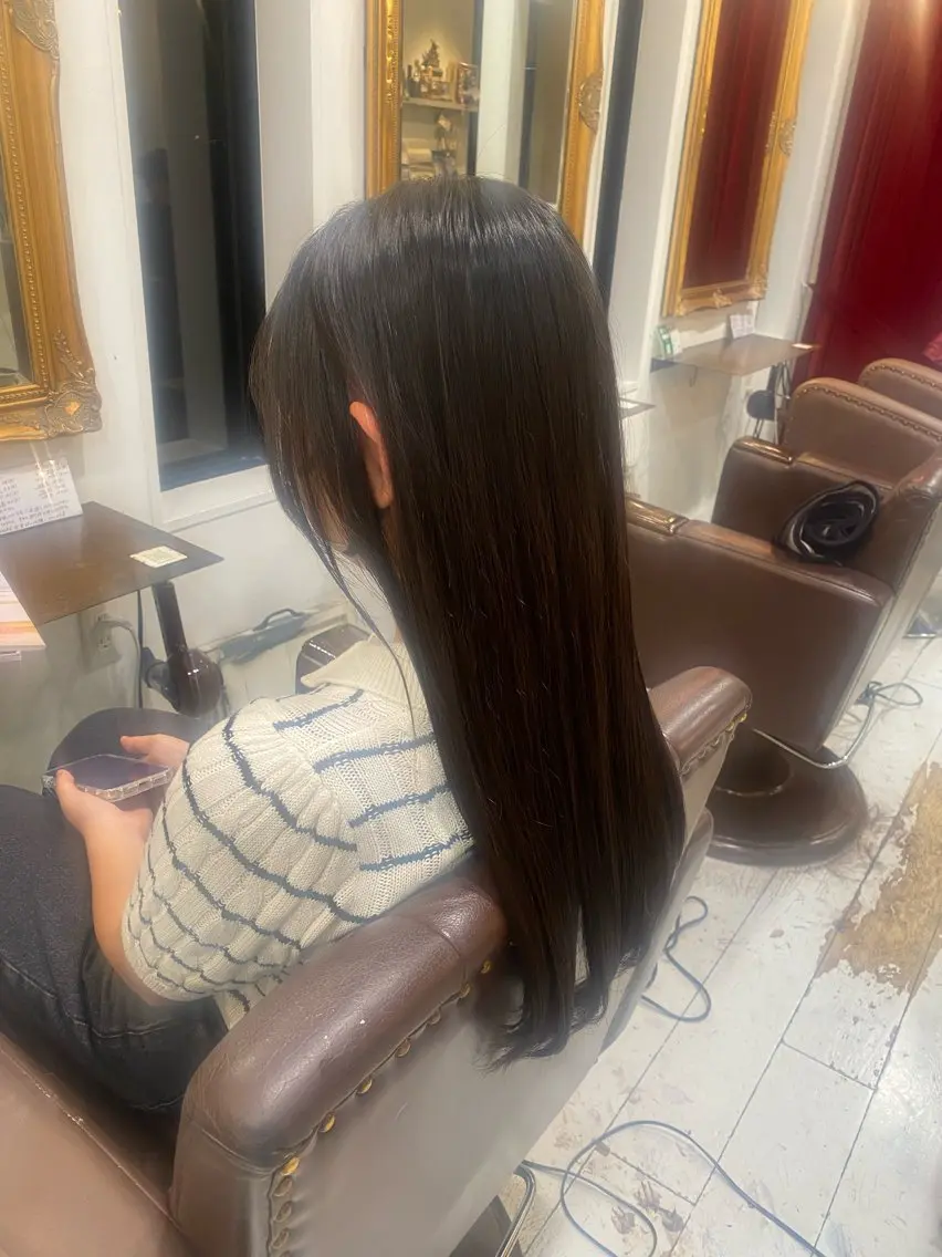 ロング 縮毛矯正 🍀 maaeのヘアスタイル