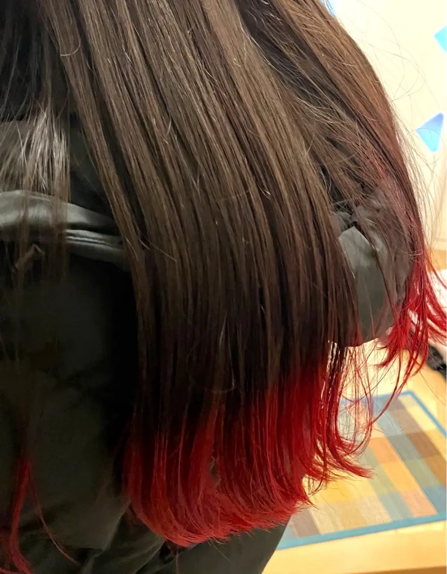 カラー ストレート/カラー 特化雪本☃️のヘアスタイル
