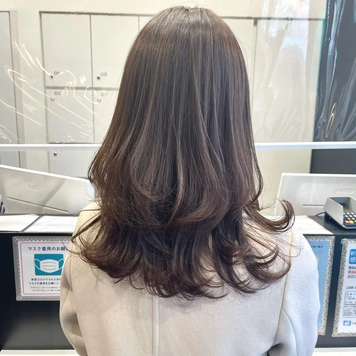 セミロング カラー 𖧷 ⁺. 大人ヘア Yui 𓂃𓈒𓏸のヘアスタイル
