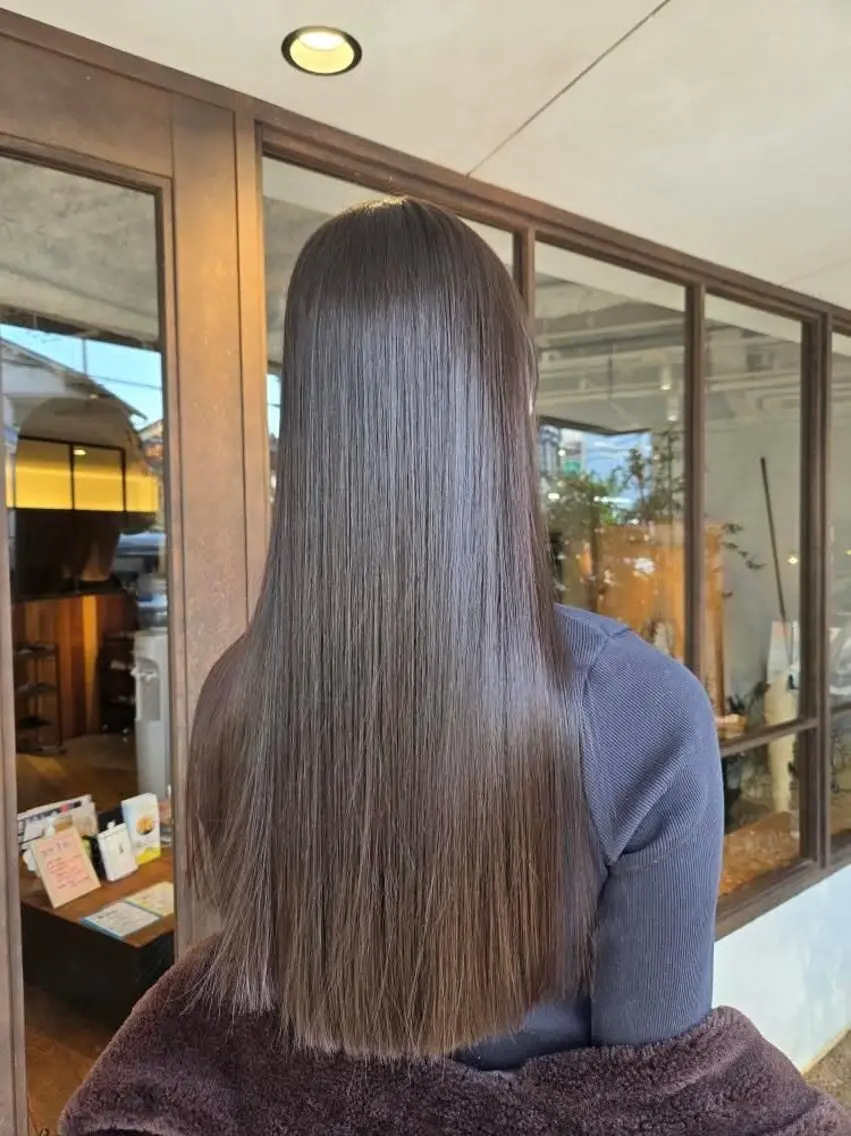 ロング カット ヘアカラー トリートメント 韓国好き🇰🇷 美容師MIKUのヘアスタイル