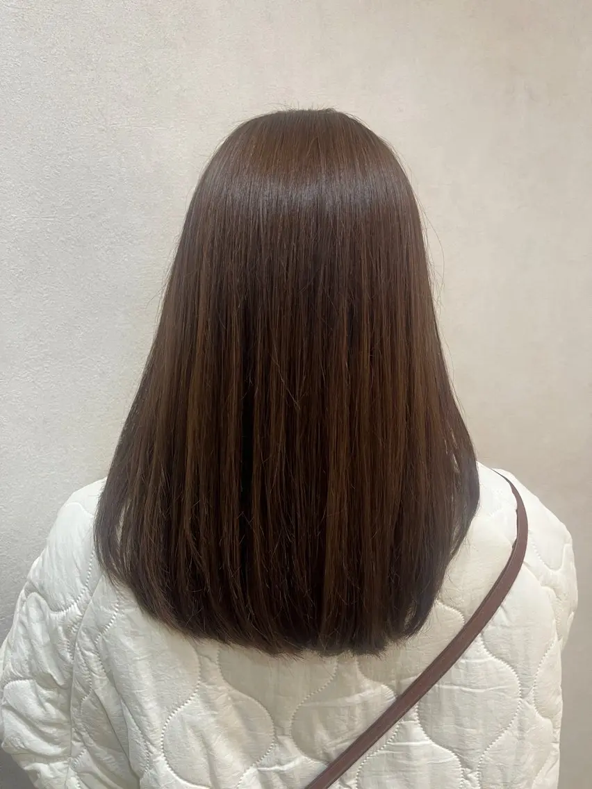 ロング カラー ヘアカラー トリートメント 縮毛矯正🫧/ 武笠 友香🤍のヘアスタイル