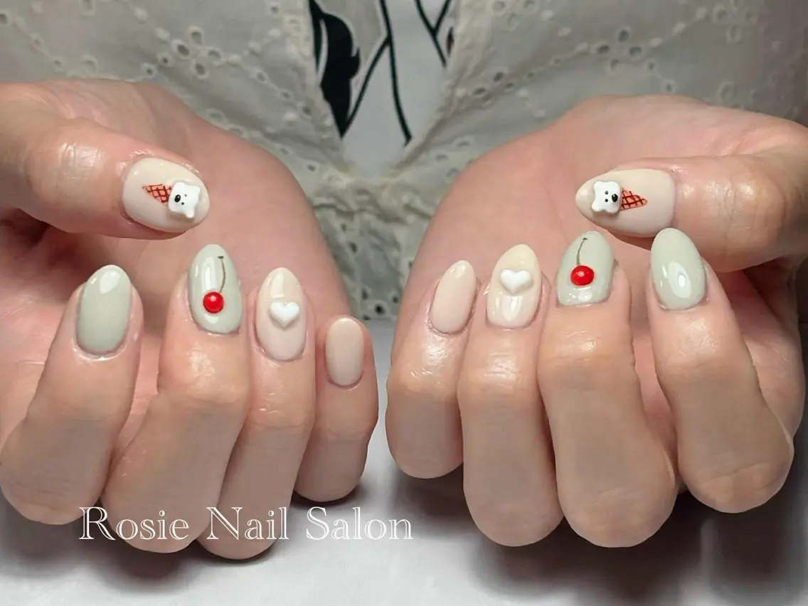 ショート Rosie Nail サロン南越谷のネイルデザイン