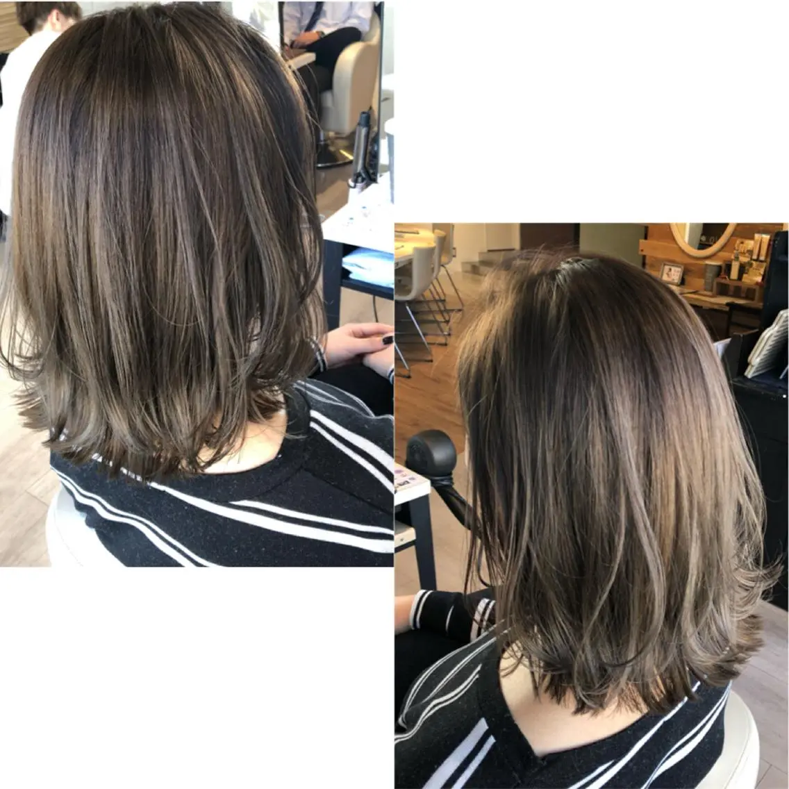 ミディアム カラー ヘアアレンジ 金子 富士のヘアスタイル