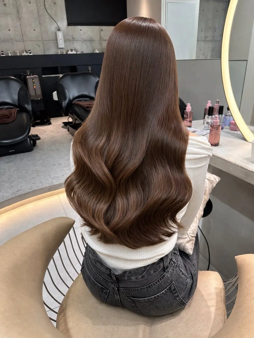 セミロング カラー カット ヘアカラー トリートメント 《髪質改善✖️オリー ブ🧸》小嶋拓也のヘアスタイル