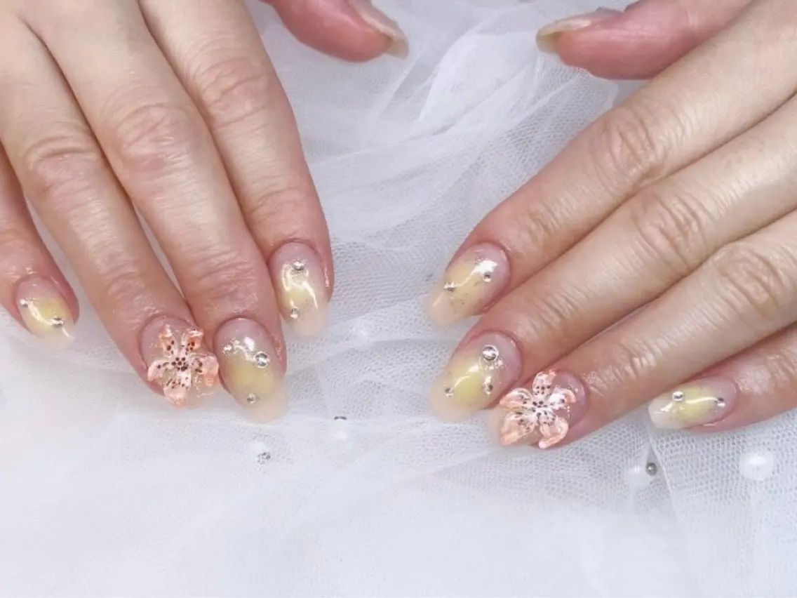 ネイル チークネイル ワンホンネイル ハンドネイル ハンドケア 心斎橋Salon Epokkuのネイルデザイン