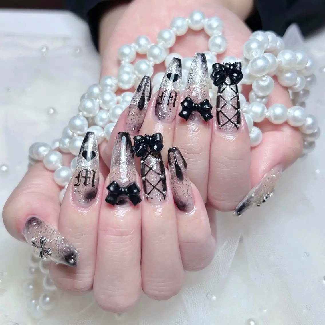 ネイル ハンドネイル M🌷nail 長さだし専門店のネイルデザイン